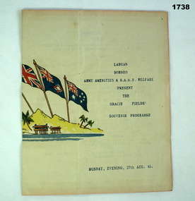 Programme re Gracie Fields Concert in Aug 1945
