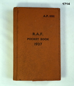 RAAF Pocket book dated 1937
