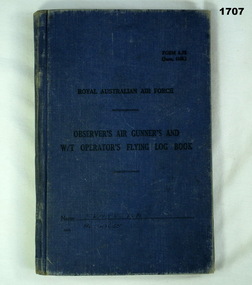 RAAF log book used in WW2