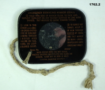 RAAF Emergency Signalling mirror