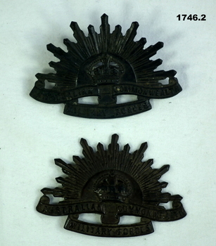 Rising sun uniform Hat badges