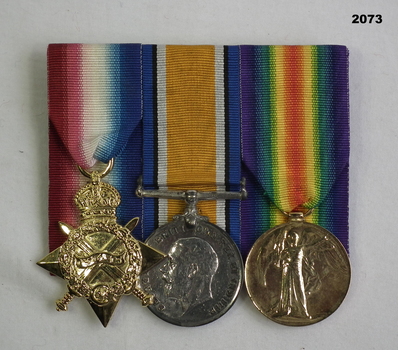 Court mounted medal set AIF WW1