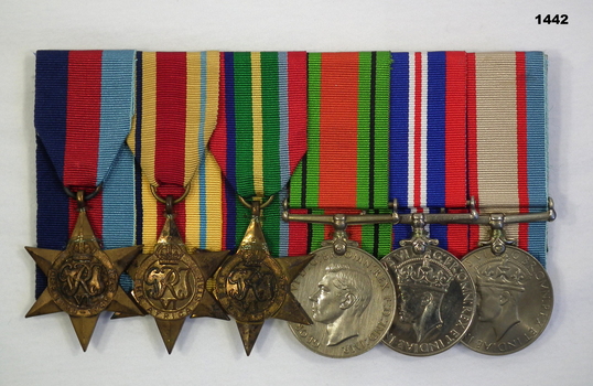 Court mounted medal set AIF WW2