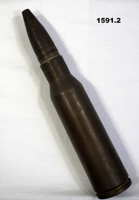 Brass japanese cartridge and projectile WW2