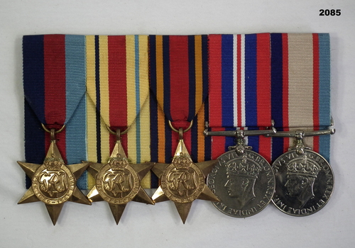 Court mounted medal set AIF WW2