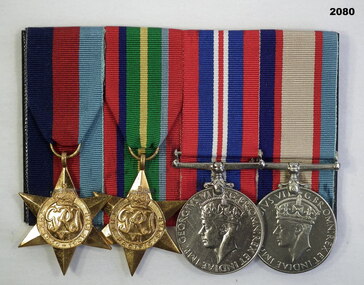 Court mounted medal set AIF WW2