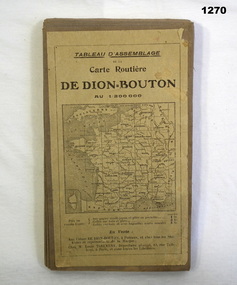 Map showing a section of France, De Dion Bouton