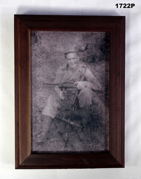 Photograph showing a soldier in Malaya