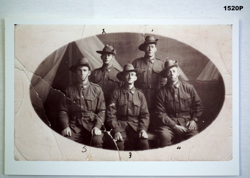 Five 38th Battalian AIF soldiers