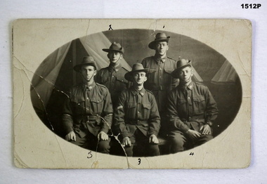 Five soldiers from the 38th Battalian WW1