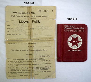 Service documents relating to Hugh Pippin AIF