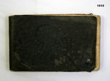 Officers notebook with list of soldiers names.