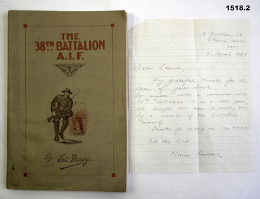 Book, the 38th Bn by Eric Fairy.