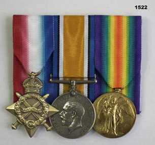Court mounted medal set AIF WW1