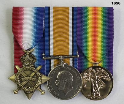 Court mounted medal set AIF WW1