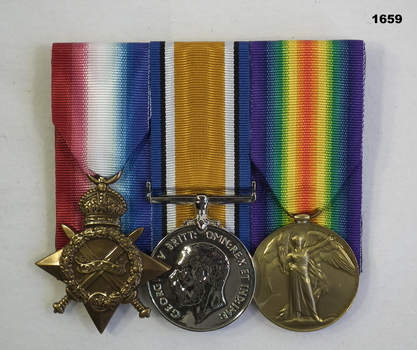 Court mounted medal set AIF WW1