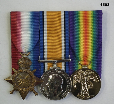 Court mounted medal set AIF WW1