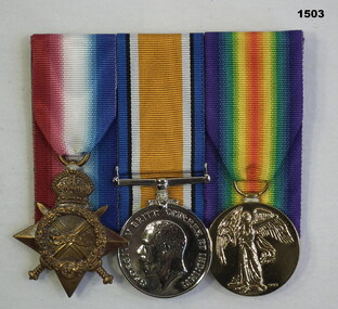 Court mounted medal set AIF WW1