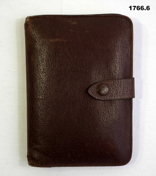 Leather wallet with Identity card inside