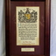 Memorial scroll framed from NZ