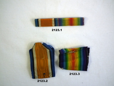 Service ribbons for two medals AIF WW1