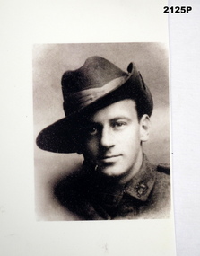 Portrait  B & W photo of a 38th Bn soldier