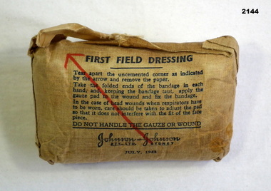 First field dressing package 1943.