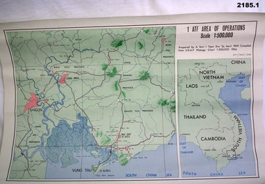 Two maps of Vietnam Australian operations.