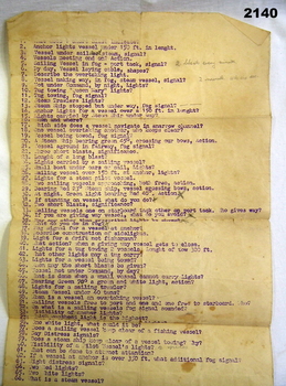 Document relating the conduct of Naval operations
