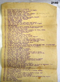 Document relating the conduct of Naval operations