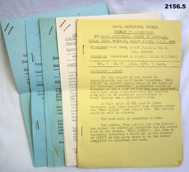 Australian Naval Historical review minutes
