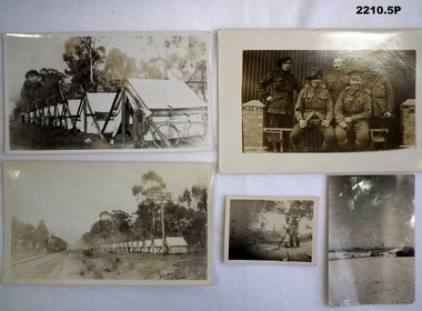 Four photographs taken England WW1