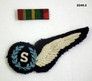 Pacific star ribbon & RAAF “S” wing set.