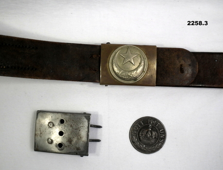 Turkish belt and german belt buckle.