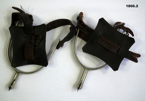 Set of metal spurs issued WW1