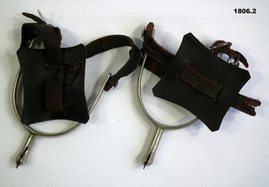 Set of metal spurs issued WW1