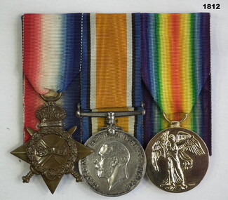 Court mounted medal set AIF WW1