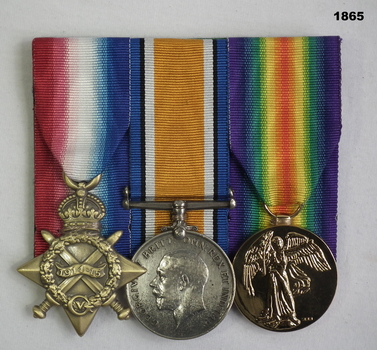 Court mounted medal set AIF WW1