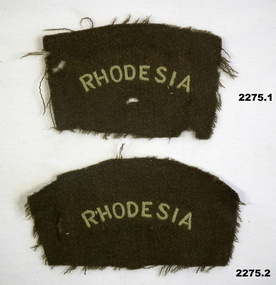 Cloth badge from Rhodesian Forces.