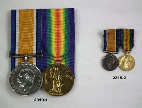 Medals and miniatures AIF WW1