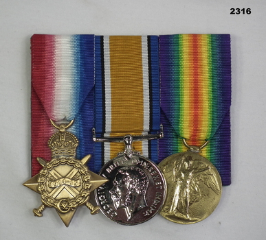 Court mounted medal set AIF WW1