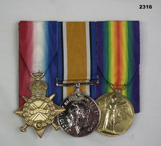 Court mounted medal set AIF WW1