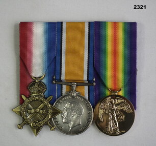 Court mounted medal set AIF WW1