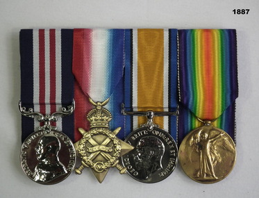 Court mounted medal set MM AIF WW1