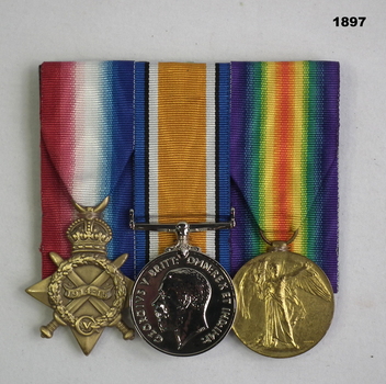 Court mounted medal set AIF WW1