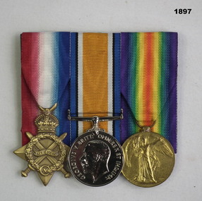 Court mounted medal set AIF WW1