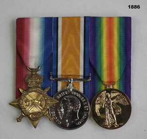 Court mounted medal set AIF WW1