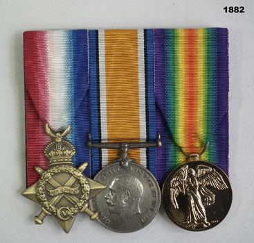 Court mounted medal set AIF WW1