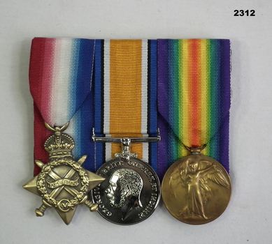 Court mounted medal set AIF WW1