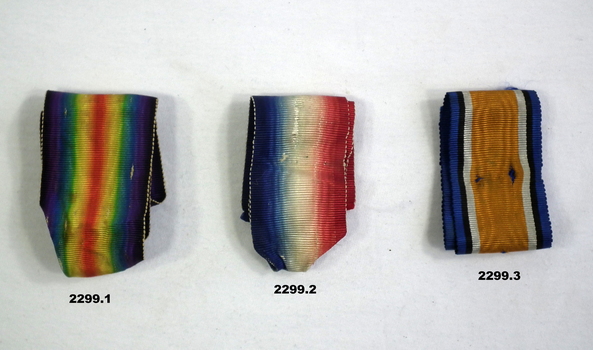 Original ribbons from a set AIF WW1